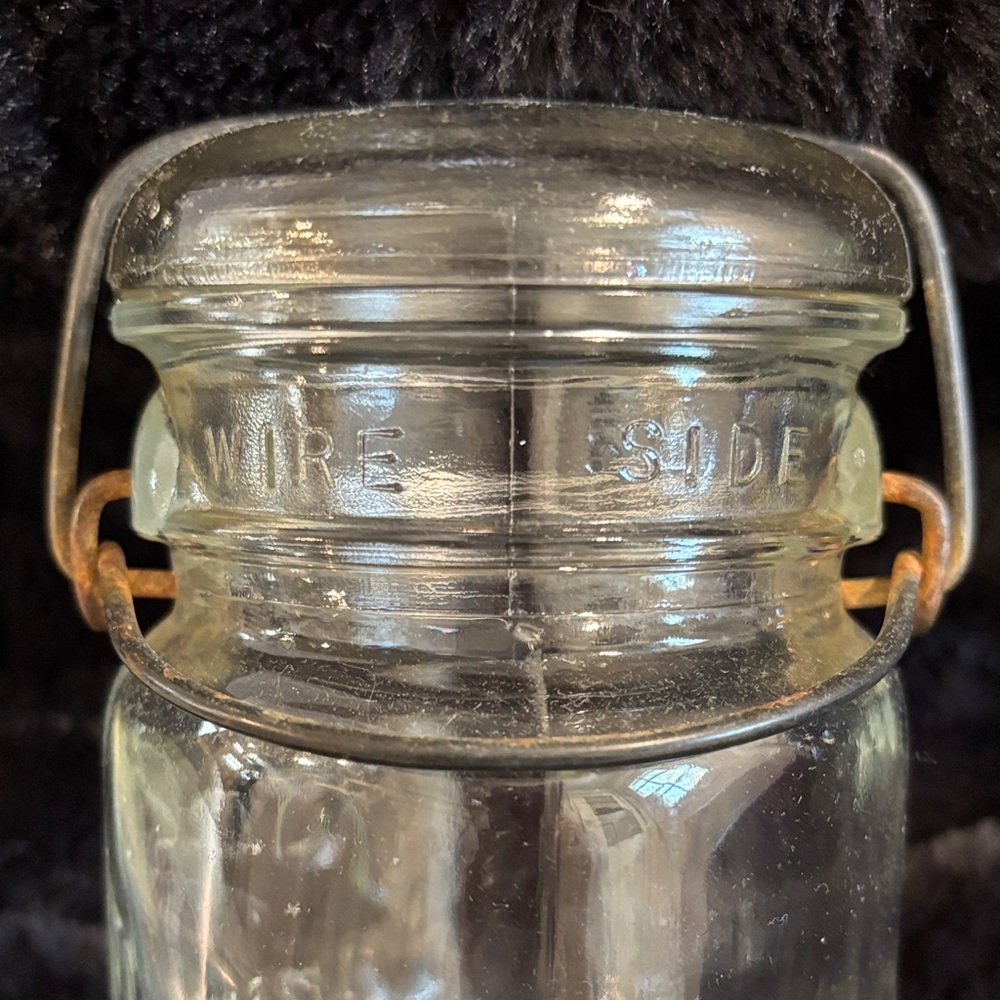 Vintage Ball Ideal Wire Seal Clear Glass Made in USA 🇺🇸 - Picture 4 of 11